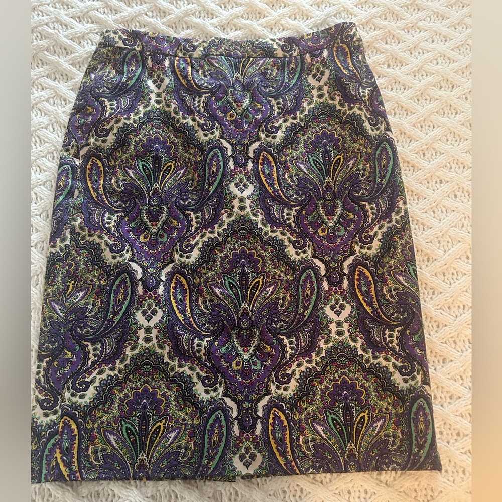 Paisley Pencil Skirt